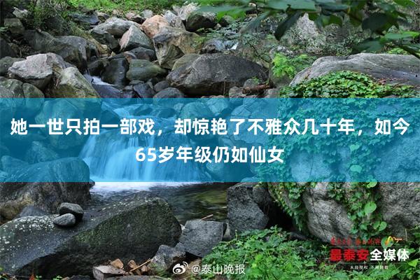 她一世只拍一部戏，却惊艳了不雅众几十年，如今65岁年级仍如仙女
