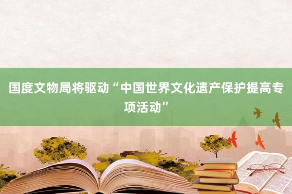国度文物局将驱动“中国世界文化遗产保护提高专项活动”