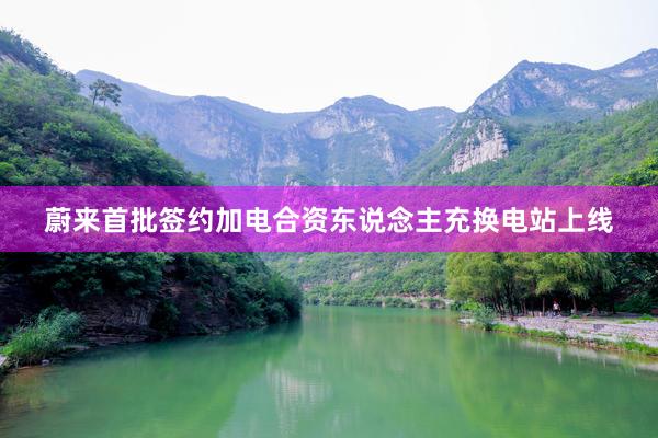 蔚来首批签约加电合资东说念主充换电站上线